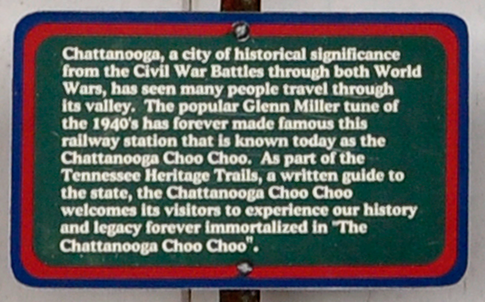 sign about Chattanooga