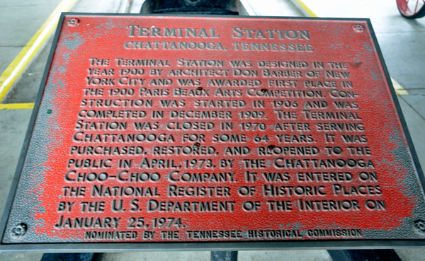 Chattanooga Terminal Station sign