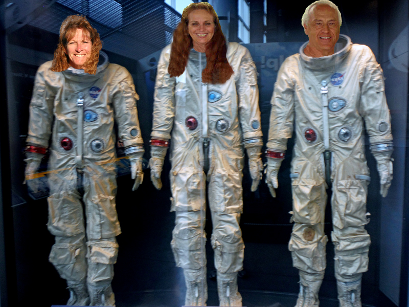 Ilse and the two RV Gypsies in space suits