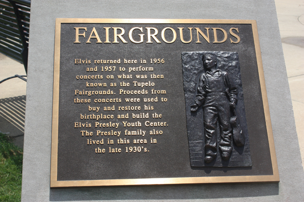 sign about Elvis and the Fairgrounds