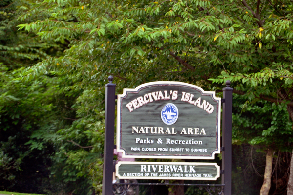 Percival's Island sign