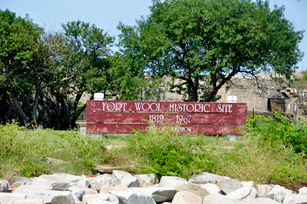 Fort Wool Historic Site  sign