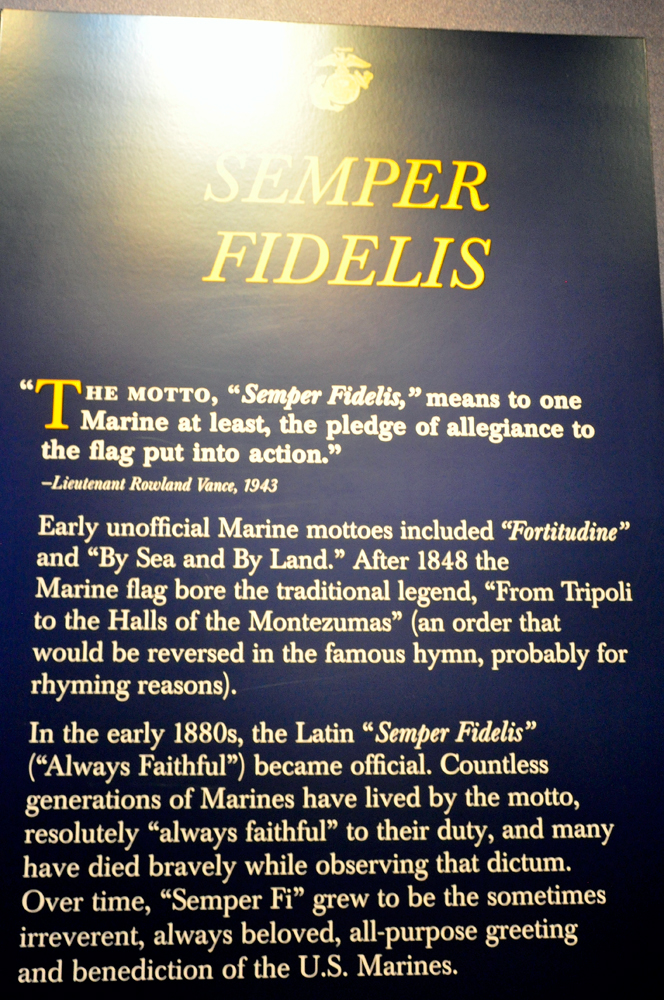 the motto Semper Fidelis