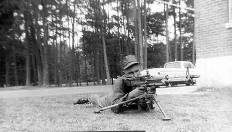 Flashback - Lee Duquette with his M-60 machine gun?