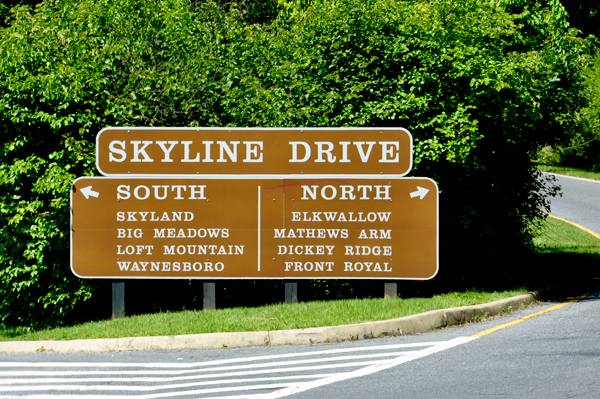 Skyline Drive directory
