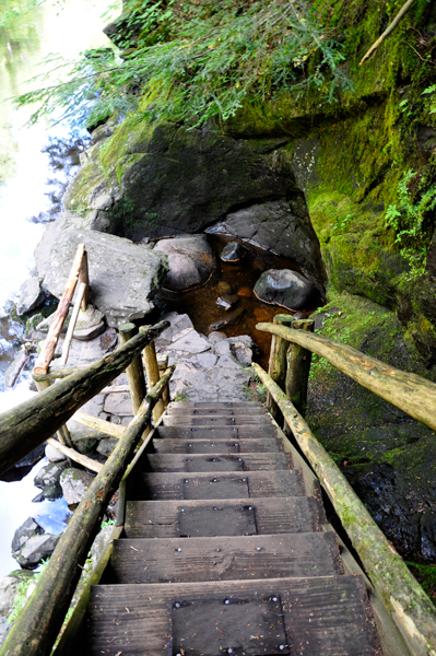 stairs to The Lost Pool Cave