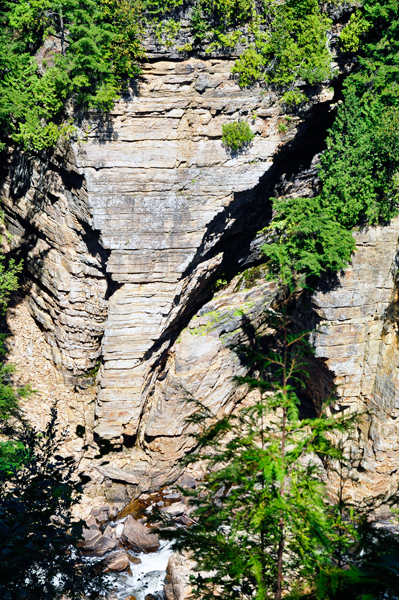 Elephant head at Ausable Chasm