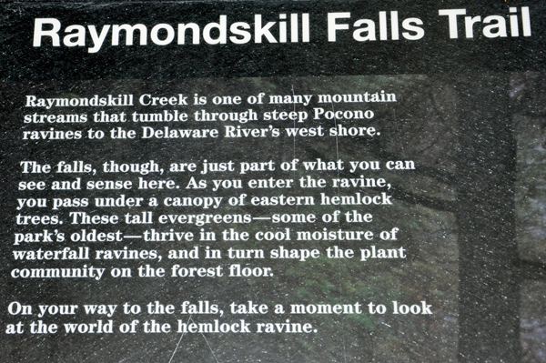 Raymondskill Falls  trail facts