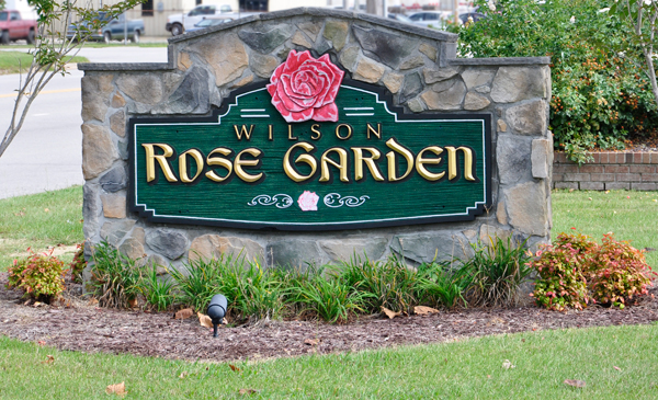 sign: Wilson Rose Garden