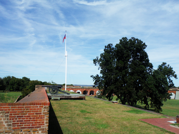 Upper area of Fort Pulaski