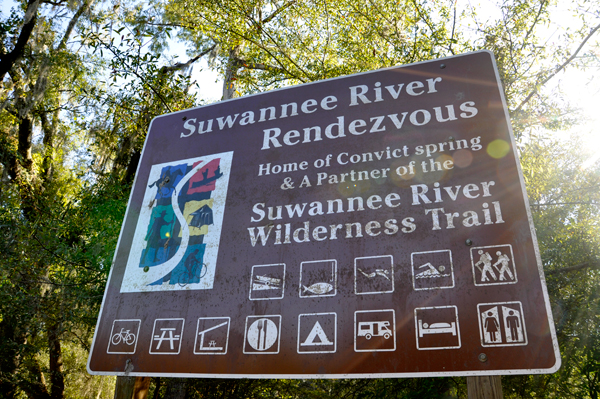 Suwannee River Rendezvous sign