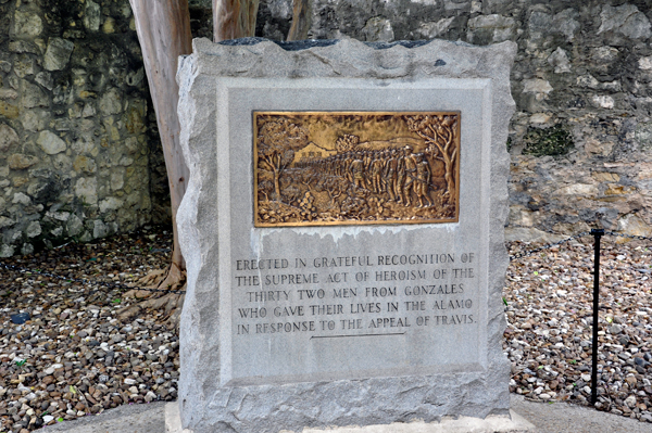 a special monument at The Alamo