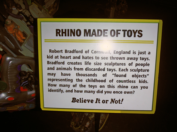 rhino mad of toys sign