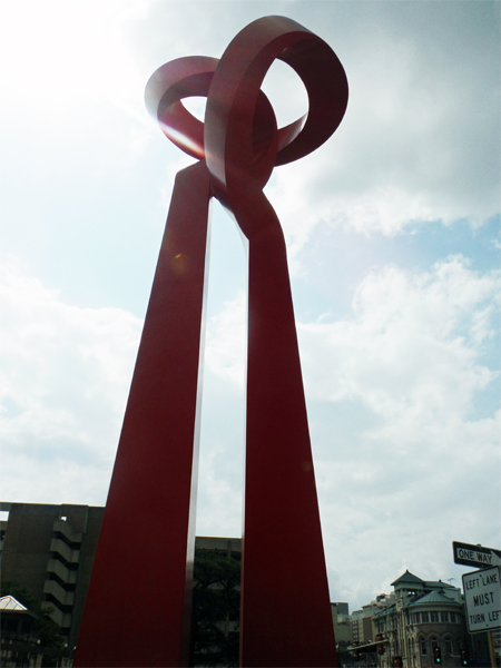 The Torch of Friendship sculpture