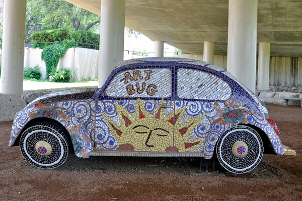 a decorated car