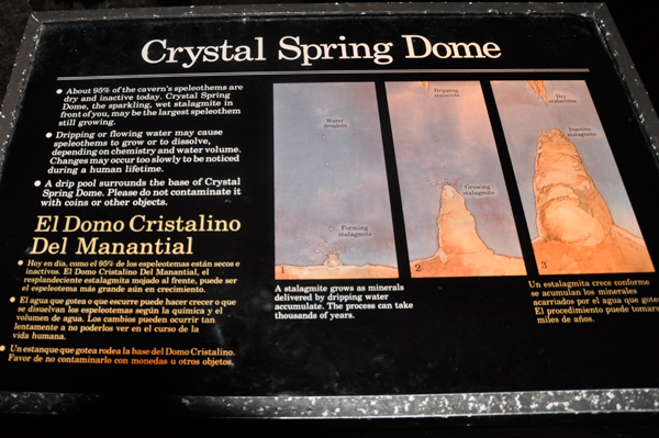 Crystal Spring Dome sign
