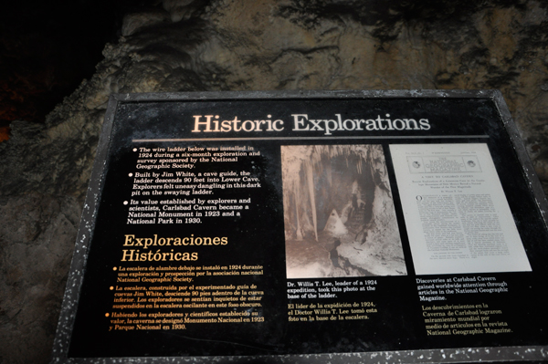 Historic Explorations sign