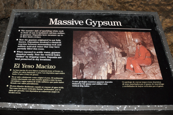 sign about massive gypsum