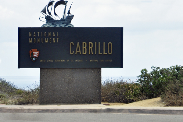 Cabrillo National Monument sign