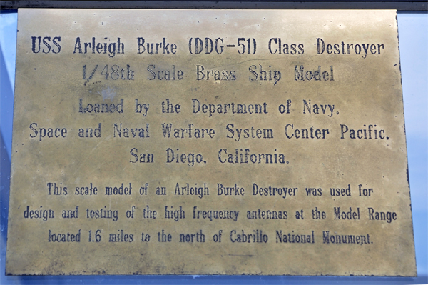 USS Arleigh Burke Class Destroyer sign