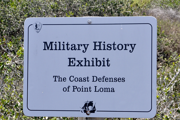 Militay History Exhibit sign