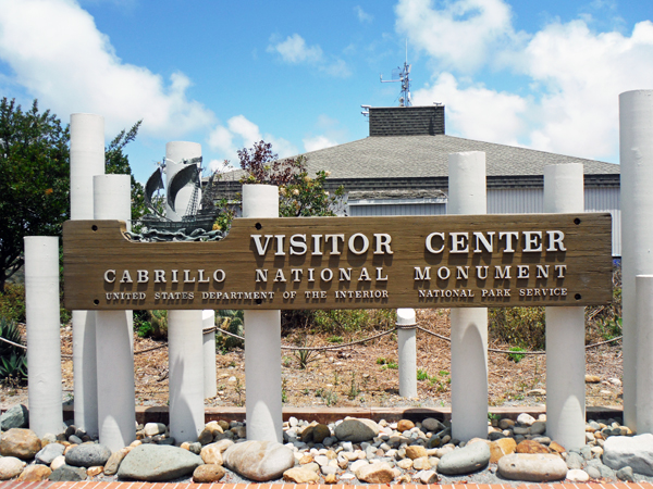 Cabrillo National Monument Visitor Center sign