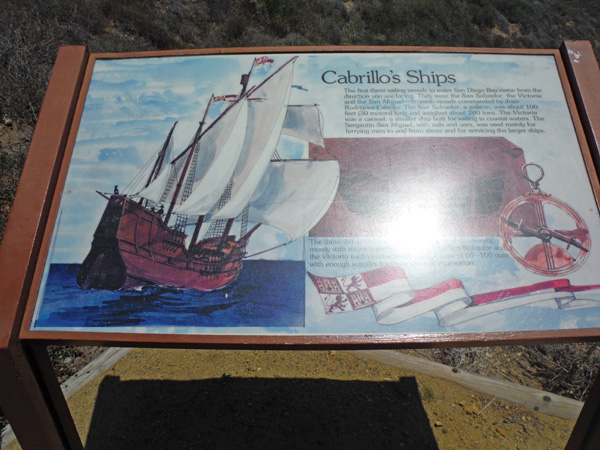 sign about Cabrillo's ships