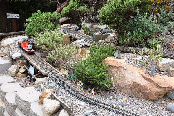 miniature railroad and train