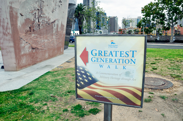 The Greatest Generation Walk sign
