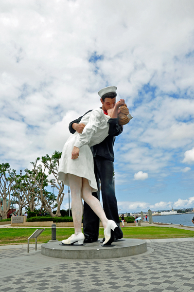 The Unconditional Surrender Statue in San Diego