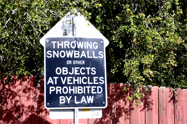 snowball sign