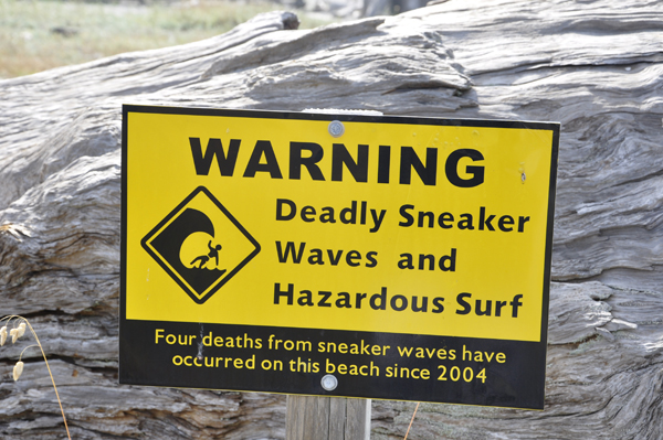 Deadly Sneaker Wave warning