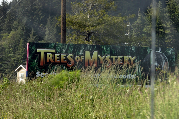 trees of Mystery sign