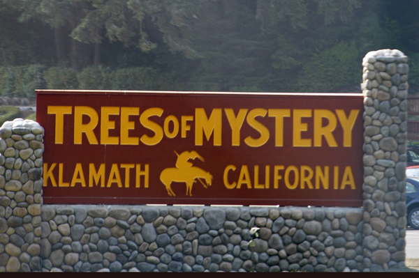 trees of Mystery sign