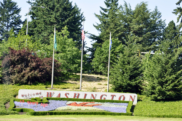 sign: Welcome to Washington