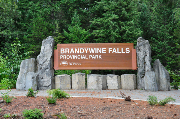 Brandywine Falls Provincial Park sign