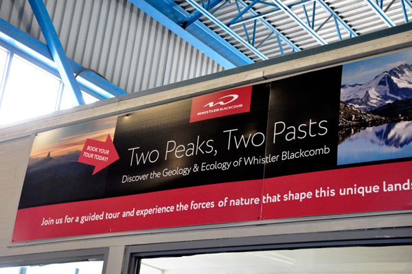 sign: two peaks, two past