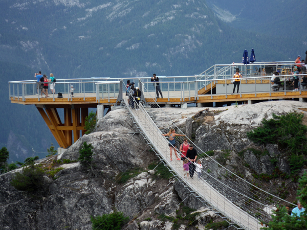 suspension bridge at sea to sky gondola