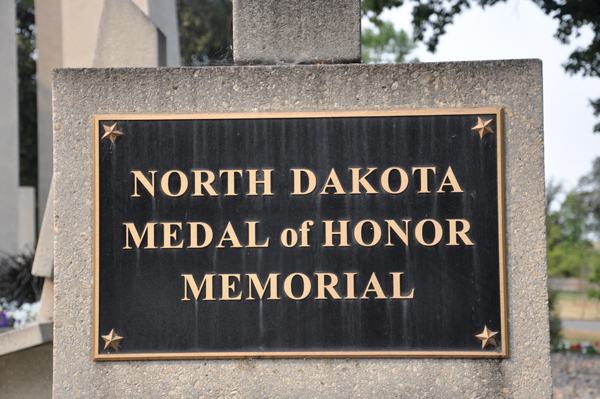 North Dakota Medal of Honor Memorial plaque