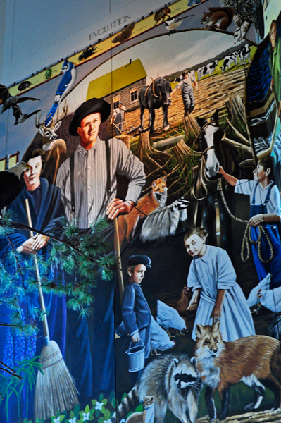 mural in the Visitor Center