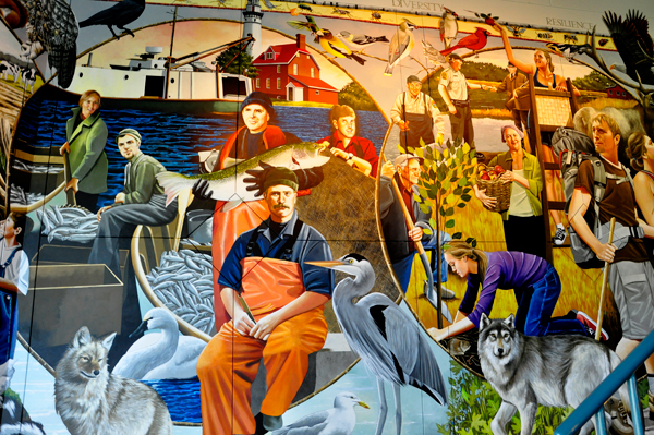mural in the Visitor Center
