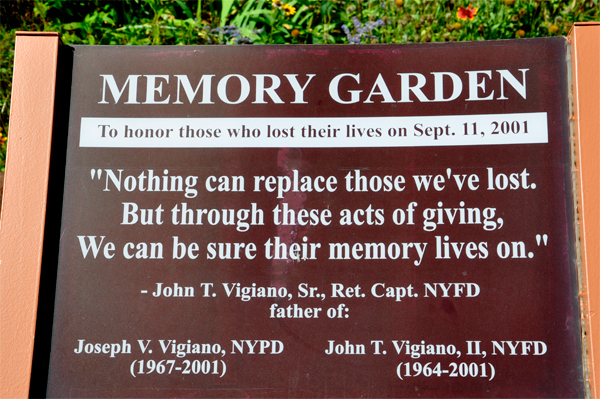 Memory Garden sign