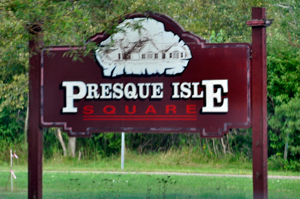 Presque Isle Square sign