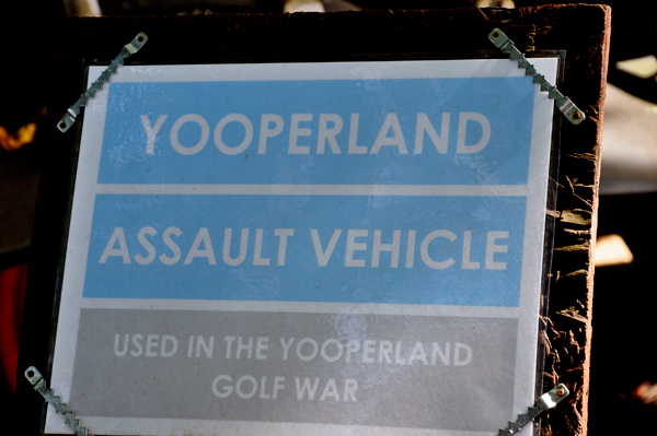 sign: Yooperland Assualt Vehicle