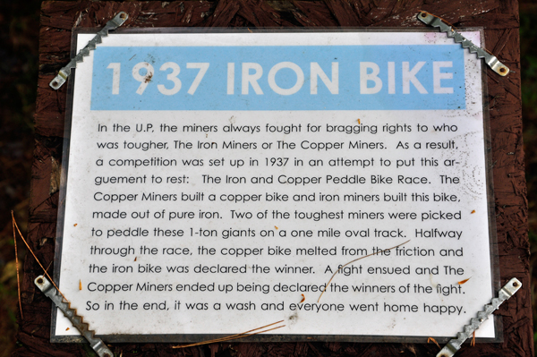 sign: 1937 Iron bike details