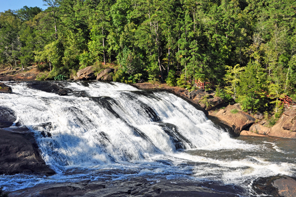 view High Falls from the Old Powerhouse Overlook.