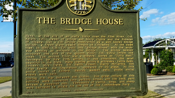 the Bridge House sign