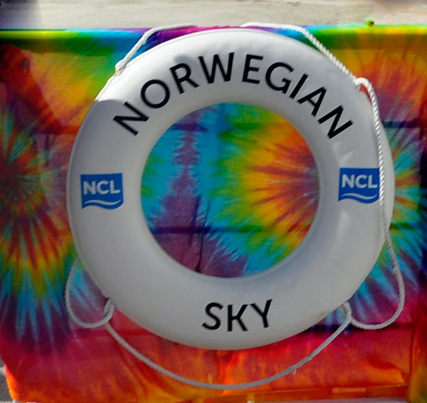The Norwegian Sky life ring