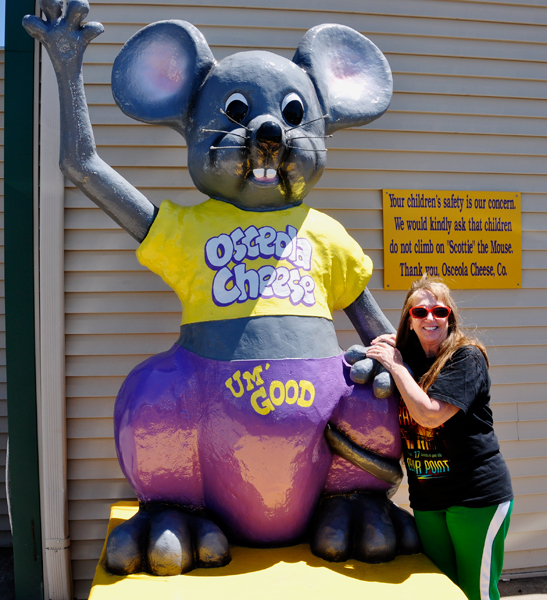Karen Duquette and the Osceola Cheese mouse