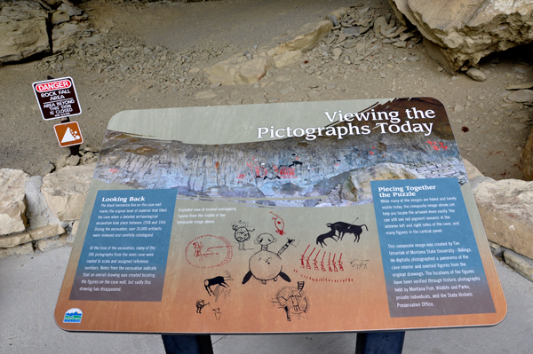 signs at Pictograph Cave